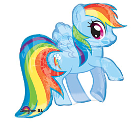 My Little Pony Rainbow Dash Super Shape Mylar Balloon